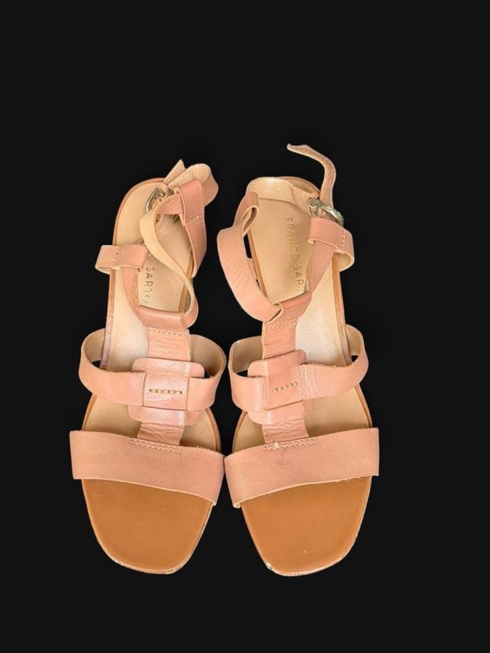 Franco Sarto brown Leather Strappy Sandals